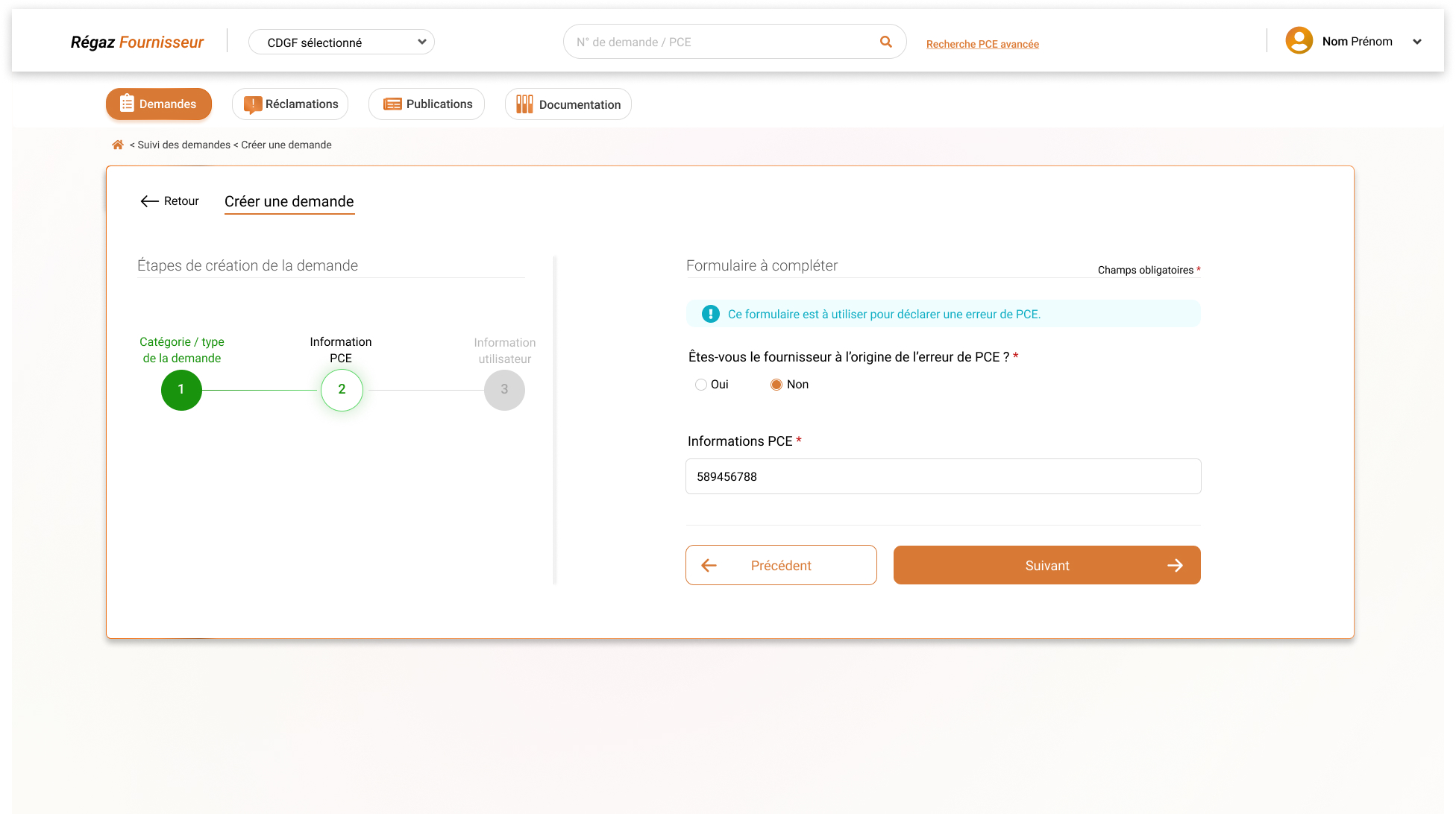 Accès au Résultat de la recherche